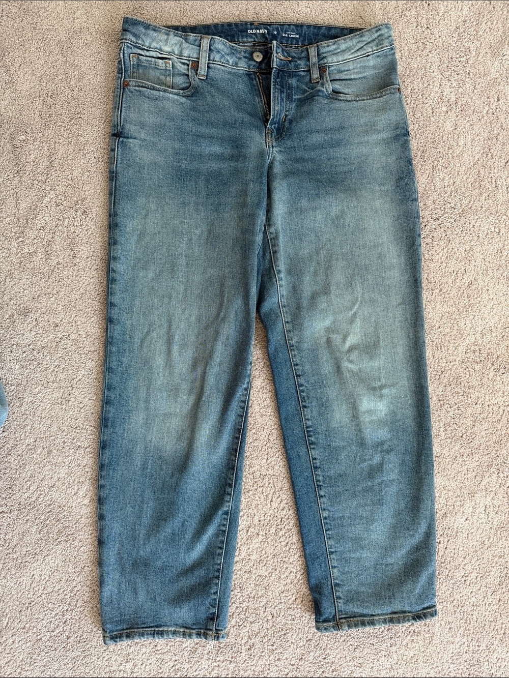 Old Navy Blue Washed Boyfriend Jeans